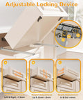 Heavy Duty 5D Undermount Soft Close Drawer Slides 21 Inch Full Extension Concealed Runners With Locking Brackets For Face Frame Cabinets 100 Lb Load Capacity Adjustable locking device with width, height, and depth adjustments.