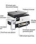 OfficeJet Pro 9125e Wireless All In One Color Inkjet Printer AI Enabled With Scanning Copying Faxing ADF And Duplex Printing Office Workhorse
