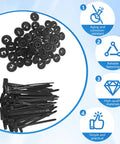 Tough As Nails Heavy Duty Nylon Cable Tie Set For Cars And Everyday Fixes With Self Locking Zip Ties, 100 Pcs Pack, anti break durability.