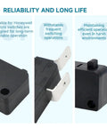 2 Pack Micro Switch With Pin Plunger Snap Action, 25A At 250VAC, Replacement For Home Appliances Reliability Features