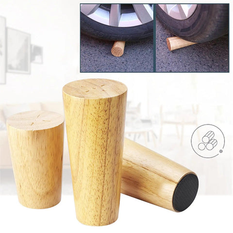 Top Shelf Wooden Furniture Legs Heavy Duty Replacement Riser Feet For Sofas Tables And Cabinets Set Of Four Solid Wood Base Elevators with smooth polish finish.