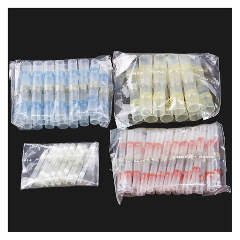 Get Your 75pcs Solder Seal Heat Shrink Butt Terminals Kit For Quick Wire Cable Connections With Easy Soldering Sleeve Electrical Connectors That Fit Like A Charm And Keep Your Rig Secure, assorted sizes