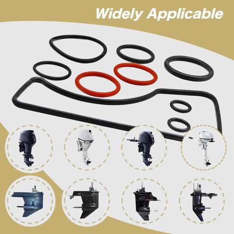 Bell Housing Installation Gasket Kit For Sterndrive Outdrive Bravo I II III Seal And O Ring 18 2615 Complete Replacement Set With All Gaskets And O Rings For Easy Marine Gear Seal Service