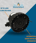 Smart Submersible Water Pump With HydraDetect Auto Operation Portable Electric Pump showing up to 2,000 GPH capacity