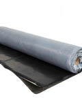 Rock Solid Heavy Duty EPDM Rubber Roofing Roll Featuring Butyl Self Adhesive 39X33 showing flexible black and gray rubber roll.