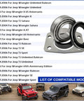 2 Piece Axle Bearing And Seal Kit With Drum Brake For Jeep Wrangler Wagoneer CJ TJ XJ J10 Dana 44 Rear 1997 Through 2006 Replacement OEM Style Premium Aftermarket Parts