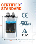10uF 370 To 440V Oval Run Start Capacitor CBB65 Replacement Part 5 Percent Tolerance For Air Conditioners AC Units