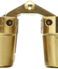 Invisible Satin Brass Concealed Cabinet Hinge Three And Three Quarters Inch With Two Holes Per Leaf One Hundred Eighty Degree Range