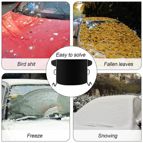 Universal Windshield Snow Cover for Cars, Trucks And Vans, protects from bird droppings, leaves, frost, and snow
