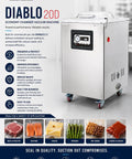 Heavy Duty Commercial Chamber Vacuum Sealer Featuring Dual 20 Inch Seal Bars For Restaurant Butcher Shop Kitchen Use Electric Floor Packing Station Daily Grind Shop Staple with stainless steel finish and intuitive controls.