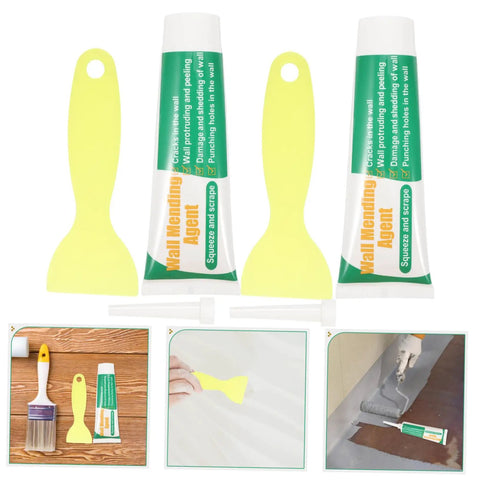 Drywall Repair Putty Paste For Quick Hole Patching And Wall Mending Cream with tools and spackling scraper
