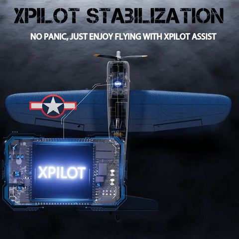 Dope Brushless RC Plane Set With 1806 1900KV Motor featuring XPilot stabilization technology for easy flying.