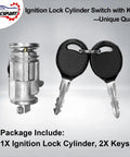 Ignition Lock Cylinder Switch With Keys OEM Style Replacement For 2001 To 2010 Dodge Ram and more, includes cylinder and keys