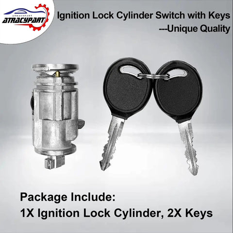 Ignition Lock Cylinder Switch With Keys OEM Style Replacement For 2001 To 2010 Dodge Ram and more, includes cylinder and keys