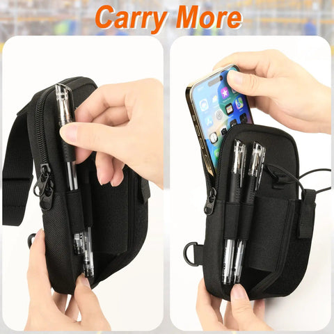 Universal Chest Harness With Easy Access Carry Pouch Fits Symbol Zebra USPS And Other Postal Scanners durable holder