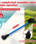 Portable Cordless Stick Water Transfer Pump For Heavy Duty Fluid Moving and Tank Draining with 43.31 inch length for easy operation.