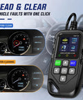 OBD2 Scanner Car Code Reader With Crisp Live Data And Battery Voltage Test For Chevrolet Blazer Ev Lt Rs 2024 Through 2026 showing before and after fault clearing.