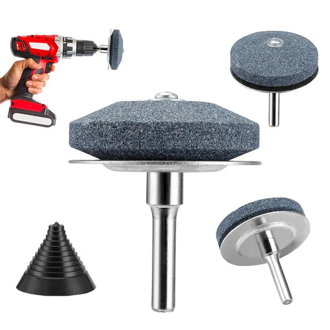 Lawn Mower Blade Sharpening Kit For Drill Use Upgraded Blade Assist Sharpener With Balancer Fits Any Power Drill