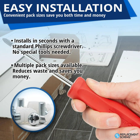 Image of Rugged Bed Slat Holders With Heavy Duty Screws For IKEA Malm And Hemnes Frames being installed with a Phillips screwdriver.