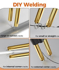 Plastic Welding Staples Repair Kit With 3000 Hot Staples in action for various crack types in DIY plastic repairs.