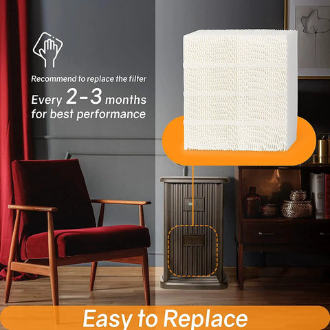 1043 Humidifier Wick Filter Replacement For Essick Air EP9 EP9R EP9500 EP9700 in a cozy living room setting