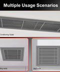 Top Tier Slick Aluminum Access Panel 16x16 Inch Sliding Shutter Style Inspection Door With Hidden Catch For Drywall utility and plumbing jobs shown in usage scenarios.
