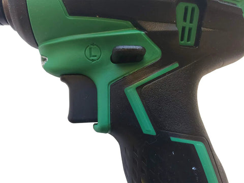 Powerhouse 18V Cordless Brushless Impact Driver ergonomic grip and trigger detail for fastening and drilling on tough jobs