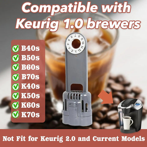 Top Tier Activated Charcoal Water Filter Holder For Keurig K One Coffee Makers And Breville Systems Featuring Smart Replacement Timer, compatible design.