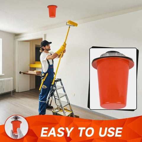 15 Pack Fire Sprinkler Covers With Super Strong Magnet Orange Paint Protection Caps on painted ceilings during installation.