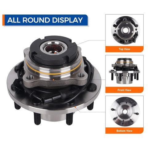 Ford Front Wheel Bearing Hub Assembly For 1999 2004 F 250 Super Duty F 350 Super Duty F 450 Super Duty F 550 Super Duty 4x4 8 Lug With ABS