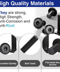 Fifty Count Pack Of 1/4-20 X 1/2 In Flat Head Socket Cap Screws Built Damn Tough With Rust Proof Coating For Kick Butt Garage Builds And Sweet Diy Fixes That Really Bring It Home, showcasing high quality materials and features.