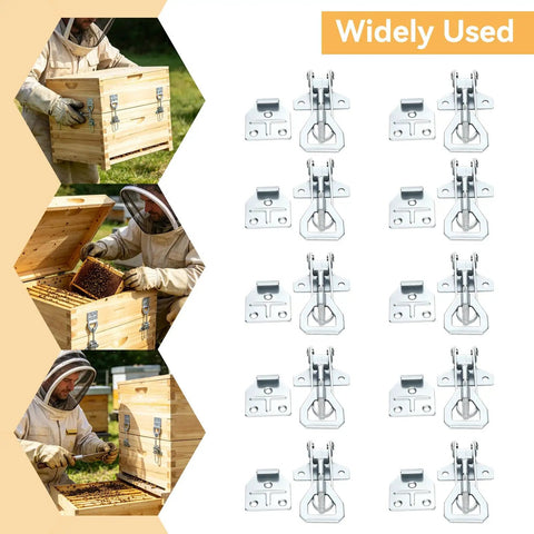 Image of 10 Sets Beehive Fasteners With Nuts And Adjustable Buckle Straps Tool Free Quick Release Snap Connectors