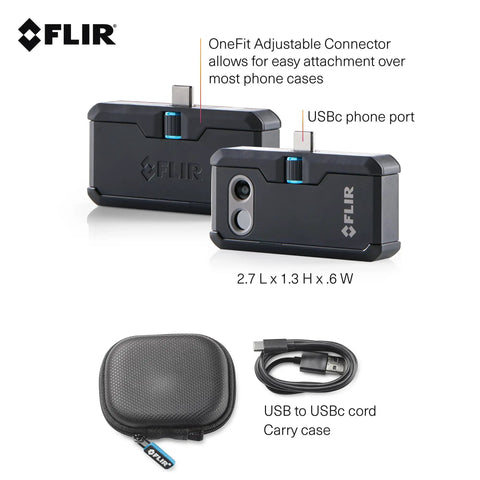 Infrared Thermal Imaging Camera For Android Type-C Devices Pro LT Edition With 1440x1080 IR Resolution, USB-C cord, carry case
