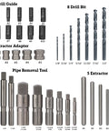 Beast Bolt Extractor Kit For Damaged Bolts And Nuts, 37 Piece Screw Extractor Set With Drilling Guides, Easy Out Bolt Remover