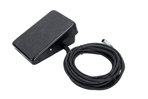 Foot pedal with cable for 225 Amp AC DC TIG Stick Welder With Pulse Function And 200 Hertz Control, designed for precision welding.