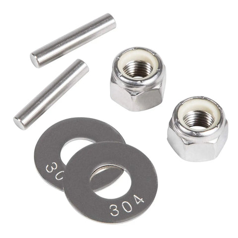 Prop Nut Kit E MKP-34 For Trolling Motor Prop Replacement Quick Removal And Installation Kit With 1865019 Shear Pin Compatible MKP-33 Weedless Wedge 2 Props Includes Prop Nuts And Washers