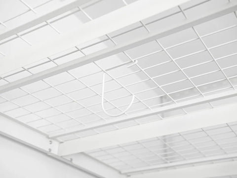 Heavy Duty Overhead Storage Rack And Wall Mount Hooks Four Pack Steel Hooks For Bikes Ladders Tools And Gear Fits Overhead Racks
