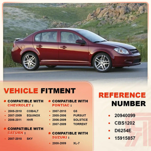 Image of a Chevy Cobalt on a road showcasing vehicle fitment for Premium Straight Swap Turn Signal And Headlight Multi Function Switch.