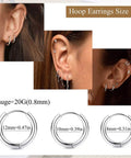 Hypoallergenic Surgical Steel Earrings For Sensitive Ears, Unisex Stud Hoop With Opal And AAA Cubic Zirconia, Flat Back Cartilage Earring Studs, Small Ball Hoop, Nickel Free, Tarnish Resistant, Silver Tone, 20G 8mm 10mm 12mm hoops