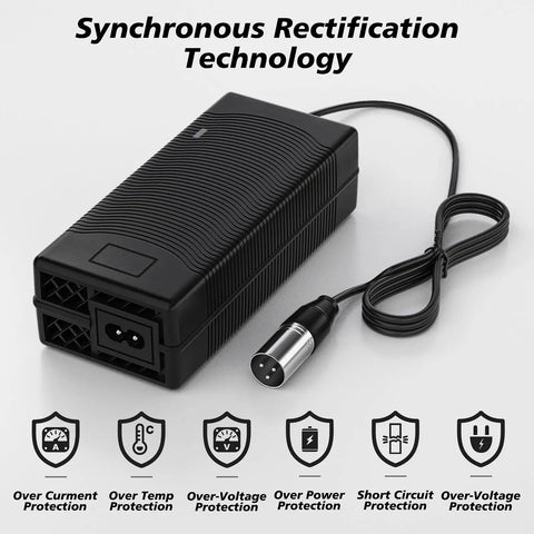 Lightning Fast 24V 5A Battery Charger With 3 Pin XLR Connector For Mobility Scooters And Wheelchairs Lead Acid Only 8 Foot Cord Delivers 5000mA For Quick Recharges