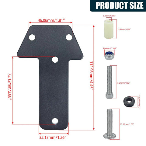 Voltage Regulator Rectifier Bracket Relocation Kit For GSXR 600 750 K6 K7 2006 2007 with dimensions and hardware details