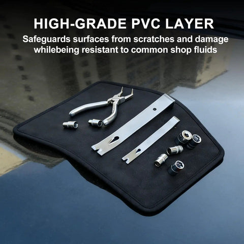 13 Inch By 10 Inch Magnetic Tool Mat Non Slip Pad With PVC Protection Layer For Garage Workshop And Auto Repair