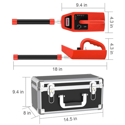 512Hz Locator Kit for Sewer Inspection Camera With 512Hz Transmitter And Self Leveling Head, IP68 Waterproof, Replacement Part, Red