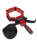 Heavy Duty Strap Clamp Set With Quick Release Levers And Ergonomic Handle, Adjustable Picture Frame Clamp, 13 Foot Band Clamp For Cabinets And Drawers, Versatile Woodworking Tool For Framing Cabinets Drawers And Irregular Shapes on white background