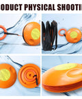 Throwable Life Saver Disc With Easy Grip And Rescue Rope For Water And Ice Emergencies, shown with backpack and coiled rope