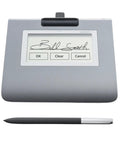 Slick Low Profile Signature Pad With A Sharp 4.5 Inch Monochrome Screen for Hassle Free Digital Signing On Pc And Mac.