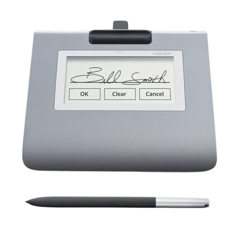 Slick Low Profile Signature Pad With A Sharp 4.5 Inch Monochrome Screen for Hassle Free Digital Signing On Pc And Mac.