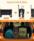 Foldable Wagon Cart With Wheels Lightweight 11 Lb Collapsible Wagon 280 Lb Capacity For Camping Travel Sports Grocery Shopping Black Easy One Pull Fold Up In Seconds