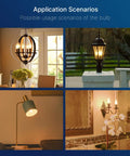 Lighting scenarios using 100W Equivalent LED Candelabra Bulbs, 800 Lumens Dimmable B11 E12 Chandelier Lights, 5.5W, 2700K Soft White