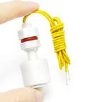 Liquid Level Sensor Float Switch For Fish Tank DIY Kit M8 Ball Float Controller in PP Plastic with yellow 30 cm cable